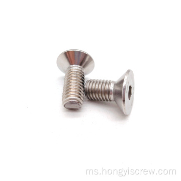 SS304/HEX HEX SOCKET FLAT COUNTERSUNK HEAD MACHINE SCREW